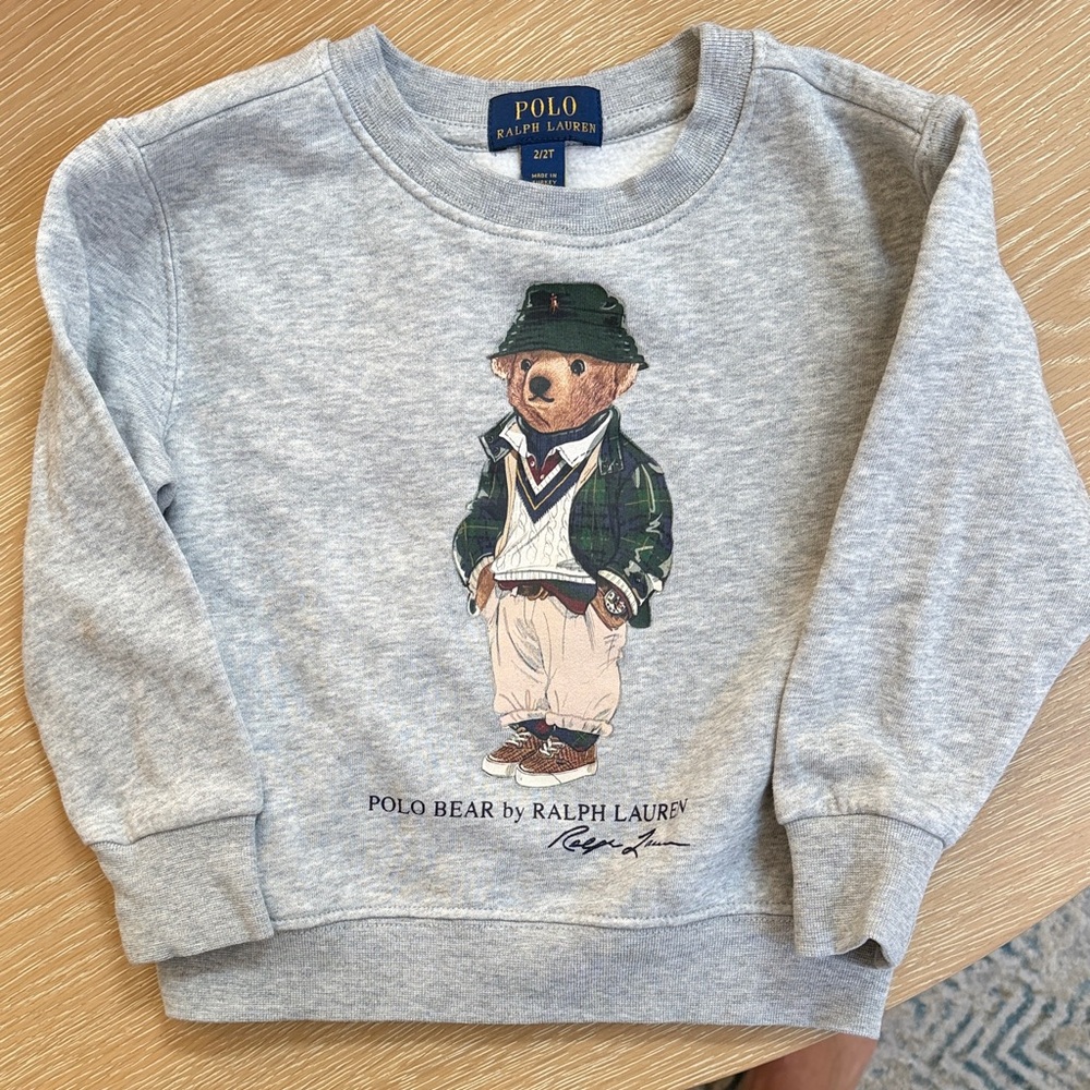 Polo by Ralph Lauren Grey Bear Graphic Sweatshirt